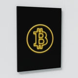 Bitcoin Neon Sense Canvas