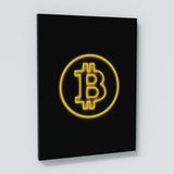 Bitcoin & Ethereum Neon Wall Art