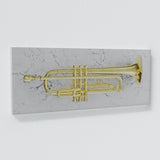 Trumpet Gold Wall Art