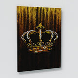 King & Queen Crown Gold Silver Wall Art