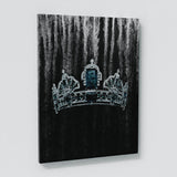 King & Queen Crown Gold Silver Wall Art