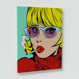 Comics Lady Smoking Wall Art