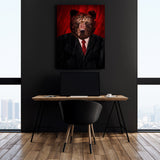 Bull Market Bear Suit Wall Art