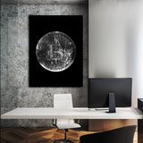 Bitcoin Silver Coin Wall Art