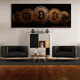 5 Bitcoins Wall Art