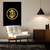 Bitcoin Neon Sense Canvas