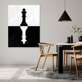 Chess King Queen 2D Sense Canvas