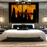 M4 Gold Drip Wall Art