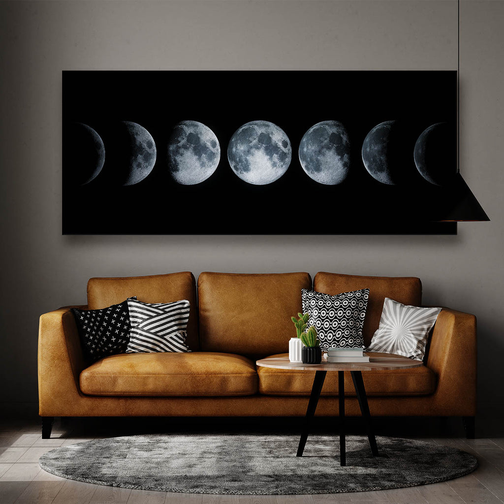 Moon Phases Canvas Wall Art Print Decor Artwork Picture Painting Poster ...