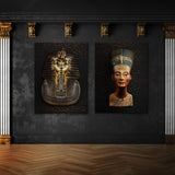 Pharaoh King Queen Wall Art