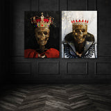 Skeleton King Queen Wall Art