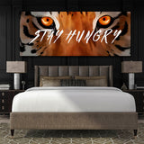 Stay Hungry Tiger Wall Art