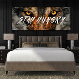 Stay Hungry Wolf Wall Art