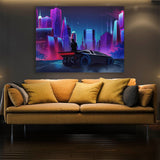 Synthwave City Wall Art