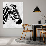 Zebra Side Profile Wall Art