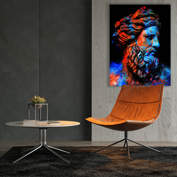 Zeus Canvas Wall Art Print Decor Artwork Picture Painting Poster ...