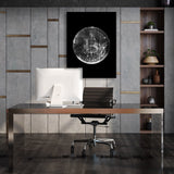 Bitcoin Silver Coin Wall Art