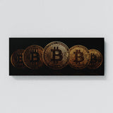 5 Bitcoins Wall Art