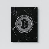 Bitcoin Marble Sense Canvas