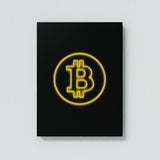 Bitcoin Neon Sense Canvas