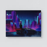 Synthwave City Wall Art