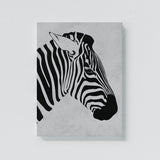 Zebra Side Profile Wall Art