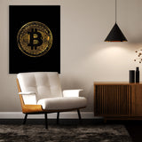 Bitcoin Black Sense Canvas