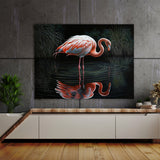 Flamingo Realistic Pond 1 Wall Art