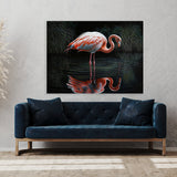Flamingo Realistic Pond 1 Wall Art