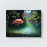 Flamingo Realistic Scene 11 Wall Art