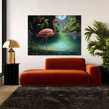 Flamingo Realistic Scene 11 Wall Art