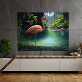 Flamingo Realistic Scene 11 Wall Art