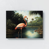 Flamingo Realistic Scene 8 Wall Art