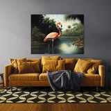 Flamingo Realistic Scene 8 Wall Art