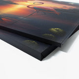 Flamingo Tropical Sunset 13 Wall Art