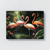 Flamingo Vibrant Lively Tropical 7 Wall Art