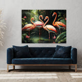 Flamingo Vibrant Lively Tropical 7 Wall Art