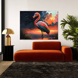Flamingo Vibrant Tropical 16 Wall Art