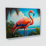 Flamingo Vibrant Tropical Scene 9 Wall Art