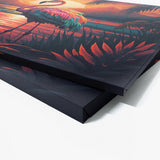 Flamingo Vibrant Tropical Sunset 6 Wall Art