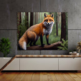 Fox Red Forest Realistic 2 Wall Art