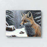 Fox Snowy Forest 4 Wall Art
