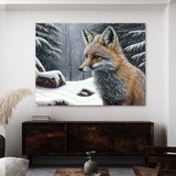 Fox Snowy Forest 4 Wall Art
