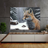 Fox Snowy Forest 4 Wall Art