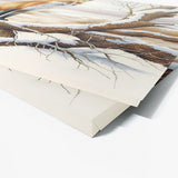 Fox Winter Tree Watercolor 27 Wall Art