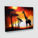 Giraffe Atmospheric Savannah 2 Wall Art