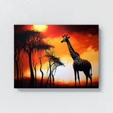 Giraffe Atmospheric Savannah 2 Wall Art