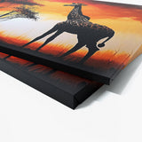 Giraffe Atmospheric Savannah 2 Wall Art