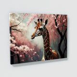 Giraffe Cherry Blossom 13 Wall Art