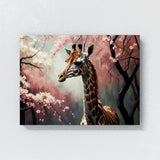 Giraffe Cherry Blossom 13 Wall Art